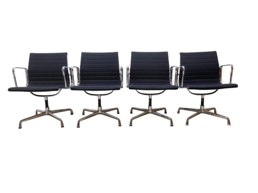 4x chaises Vitra EA 108, hopsak noir