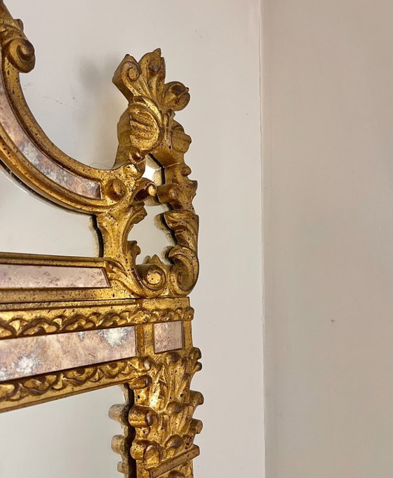 Image 1 of Weelderige kasteelspiegel met ornamenten 125x65cm