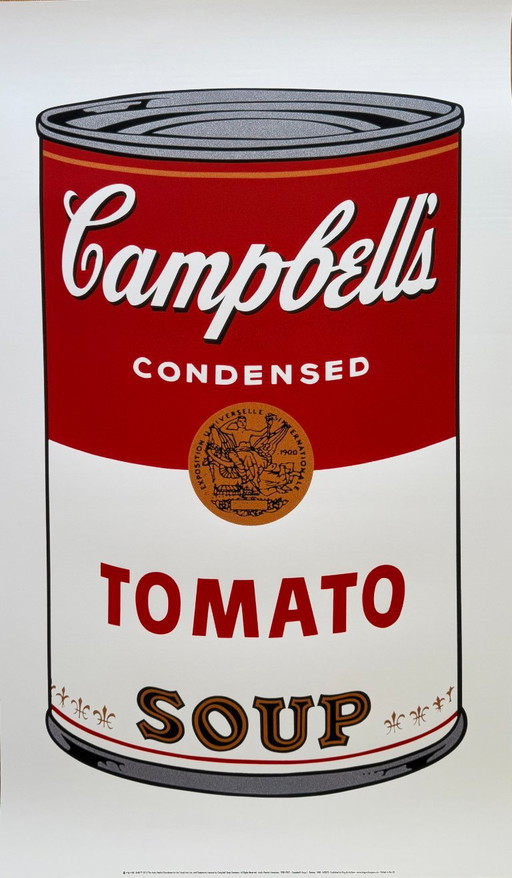 Andy Warhol (1928-1987), Campbell’s Soup I: Tomato, 1968, Copyright 2013 The Andy Warhol Foundation for the Visual Arts,