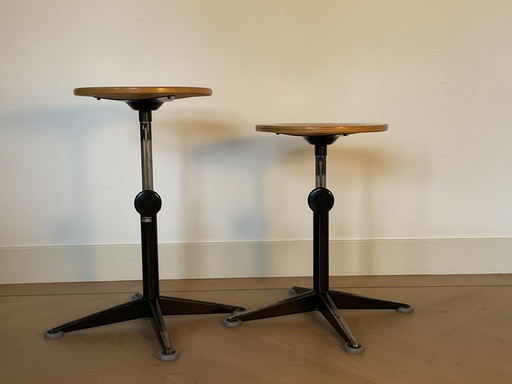 2x Ahrend, Adjustable Stools