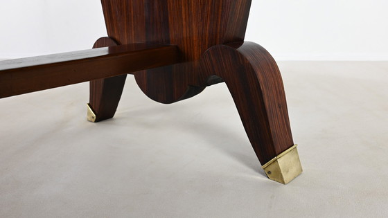 Image 1 of Table de salle à manger Art Déco en bois de rose, France, C.1930