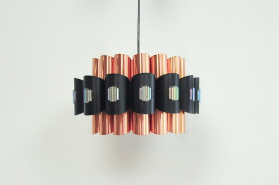 Copper Mother-of-Pearl Pendant Lamp Werner Schou – Coronell Elektro, Metal (photo 2 of 6)