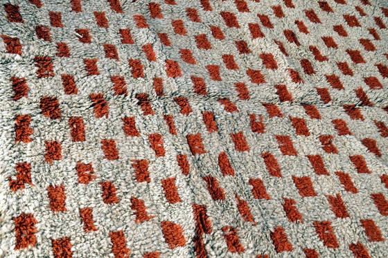 Image 1 of Moroccan Berber Checker Rug – 220 x 163 cm – Grey & Brown