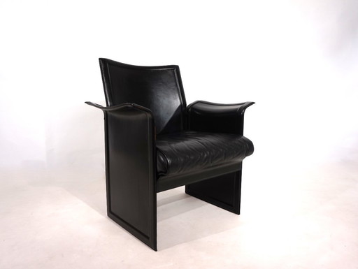 Matteo Grassi Chaise longue en cuir Korium de Tito Agnoli, 1980