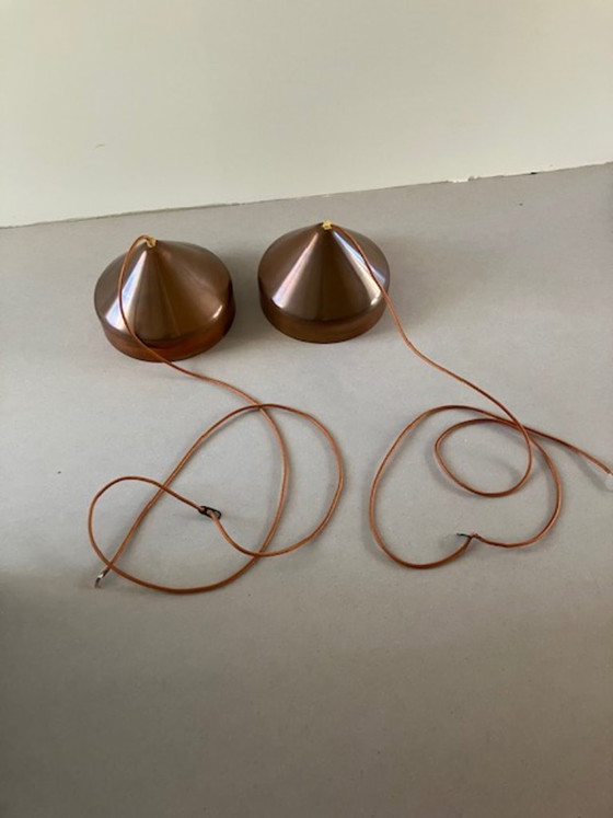 set 2 koperen hanglampen Lloop van Label Vij5 (photo 9 of 9)