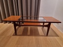 Tavolino da caffè vintage danese in teak, ispirato a "Mad Men".