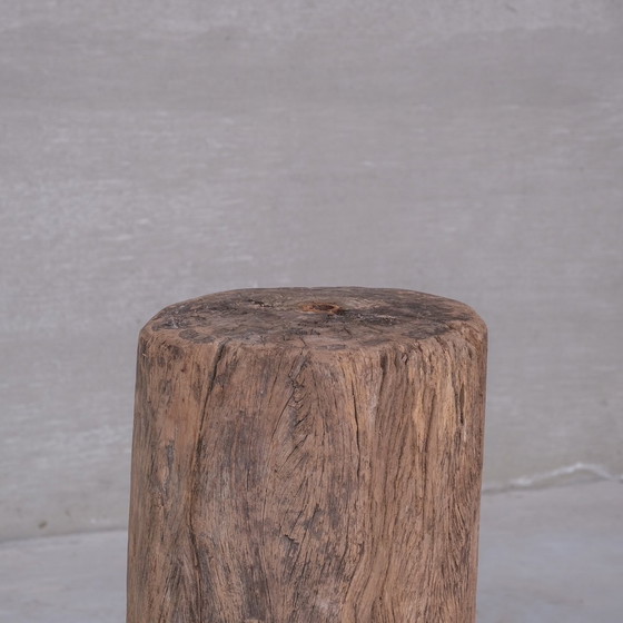 Image 1 of Antique Wooden Tree Trunk Pedestal or Display Stand