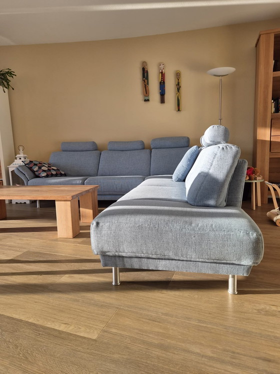 Image 1 of Sofá esquinero Blue Musterring, como nuevo, de 3 piezas.