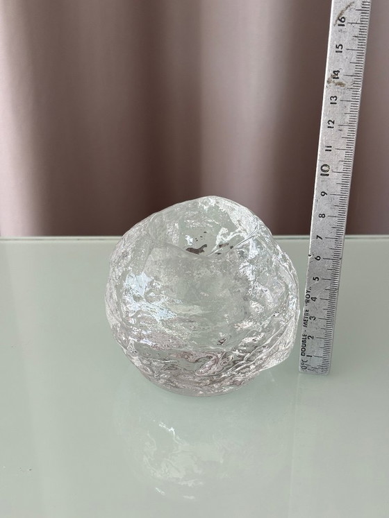 Portavelas Kosta Boda Snowball – Ann Wolff – Cristal artístico sueco – Glass (photo 7 of 8)