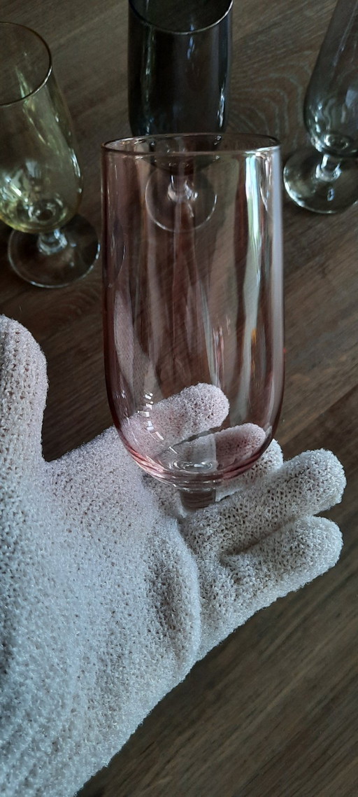 6 Vintage Dessert Glasses