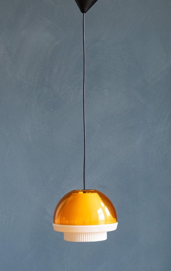 Image 1 of Gele Space Age 70er Designlampe