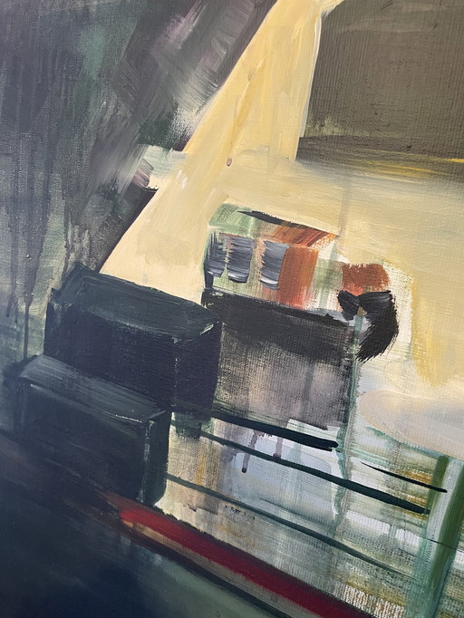 Schilderij “Chemie” van Marian Langelaan
