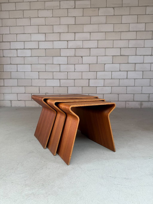 Vintage nesting tables by Grete Jalk