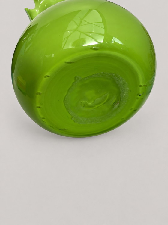 Vintage Empoli Italy Opaline Vases Set 60s/70s – Turquoise & Lime – emporio italy, Glass (photo 7 of 9)