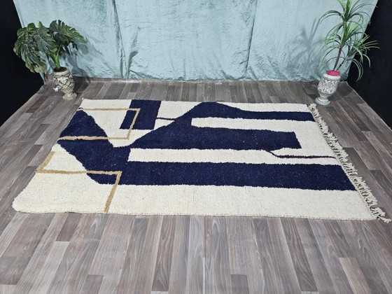 Autentico tappeto marocchino in lana tessuto a mano, 250x150 cm. – Tappeti, Wool (photo 3 of 11)