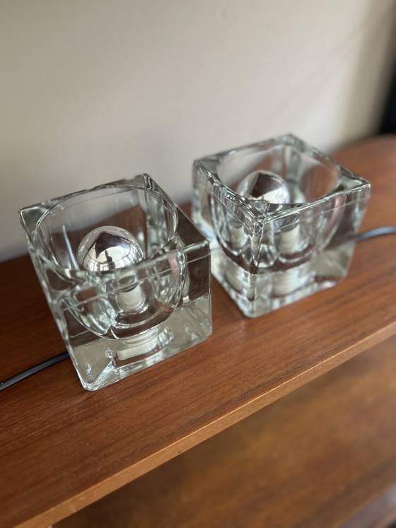 Ice Cube Lights Level Putzler Set of 2 – Peill & Putzler, Table lamps, Glass (photo 8 of 14)