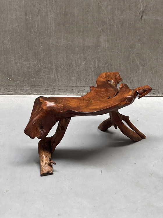 Image 1 of Vintage brutalist wabi-sabi coffee table