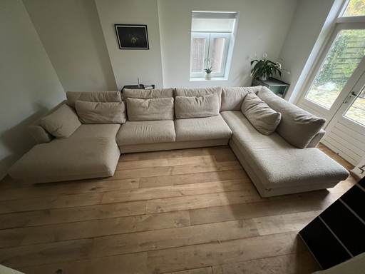 Sijben U-sofa 4-5 seats ecru/cream/beige