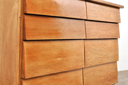 Cómoda vintage de madera de haya, años 50