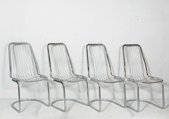 Image 1 of 4 sillas voladizas de Gastone Rinaldi, Italia, década de 1970.