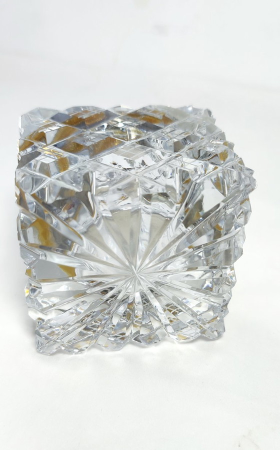 Image 1 of Feuerzeug aus geschliffenem Glas, Spanien, 1980er Jahre