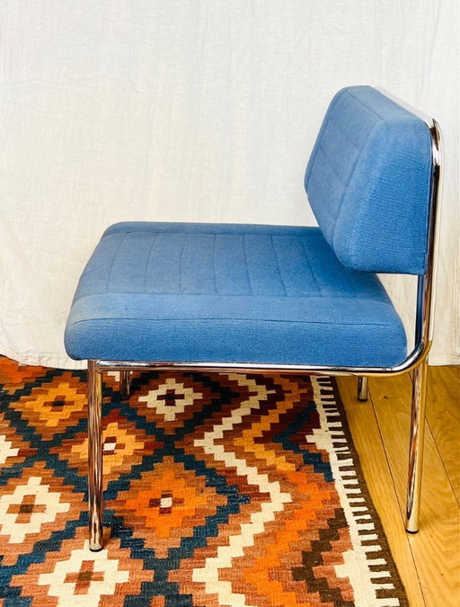 Vintage Modern/Postmodern Artifort Stil 70er/80er Jahre Rohrrahmensessel