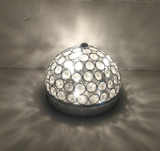 Image 1 of Retro transparent halogen ceiling light (smaller version).