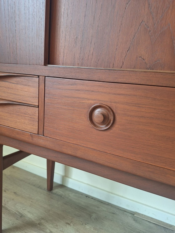 Highboard vintage danois, johannes Andersen, Armoires murales, Bois, Marron (photo 15 sur 15)