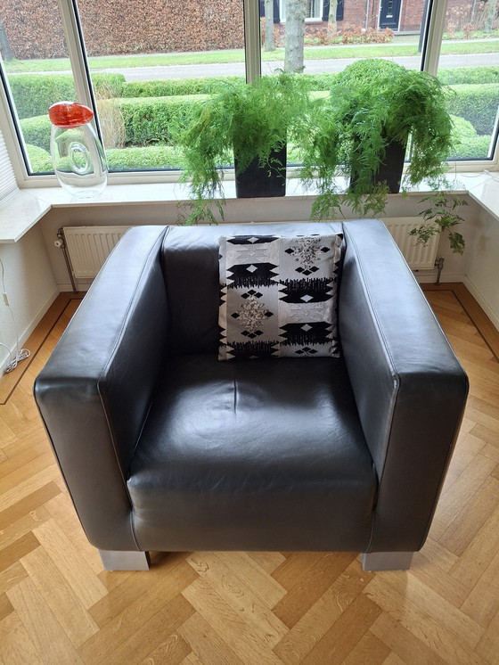 Image 1 of 1x Poltrona Linteloo Pelle Antracite