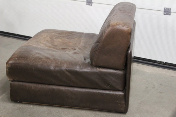 De Sede DS76 Sillón / Sección Central Sofá, Sofás modulares, Madera, Cuero, Marrón (foto 4 de 6)