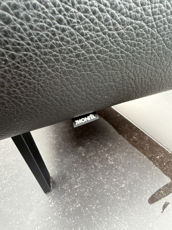 Montel Hocker | Poef | Zwart Leer – Hockers en poefs, Leather (photo 9 of 11)