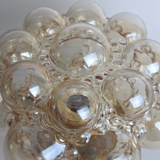 Image 1 of Vintage Bubbel wandlamp/plafondlamp – Glashütte Limburg – Helena Tynell – Ø 24 cm – Duitsland - plafonnière