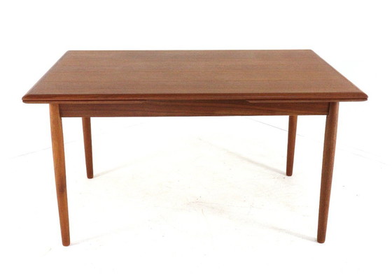 Image 1 of Deense verlengbare rechthoekige eettafel 'Siem' vintage teak