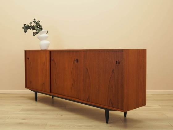 Image 1 of Sideboard aus Teakholz, dänisches Design, 1970er Jahre, hergestellt in Dänemark