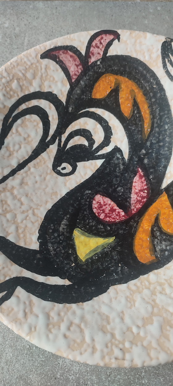 Image 1 of Plat Mural "Toro de Lidia" ceramique Style Pop Art ( Sanguino )