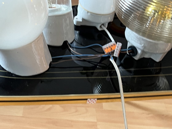 Image 1 of 4 lampade in ceramica di metà secolo