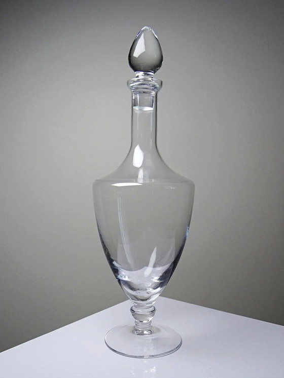 Large vintage baluster decanter in blown crystal, 1960s. – Glass & Decanter, Glass (photo 10 of 10)