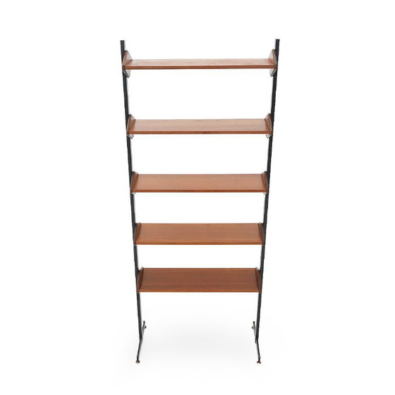 Image 1 of Bookcase with metal uprights, 1950s