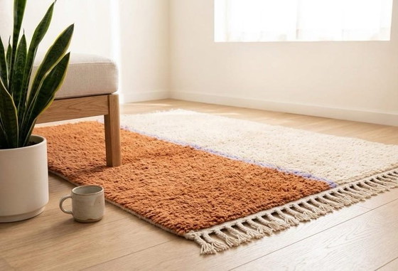 Marocain tapis berbère 250/150cm, Laine, Crème (photo 3 sur 5)