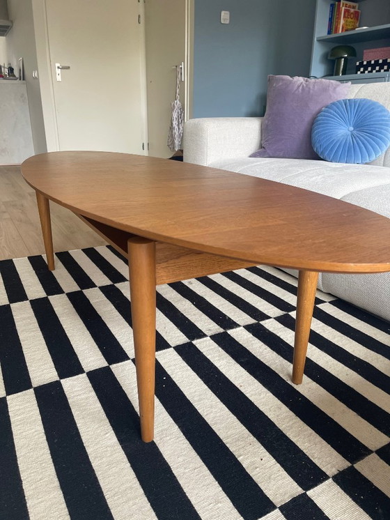 Image 1 of Table basse vintage IKEA Stockholm en chêne, style années 50