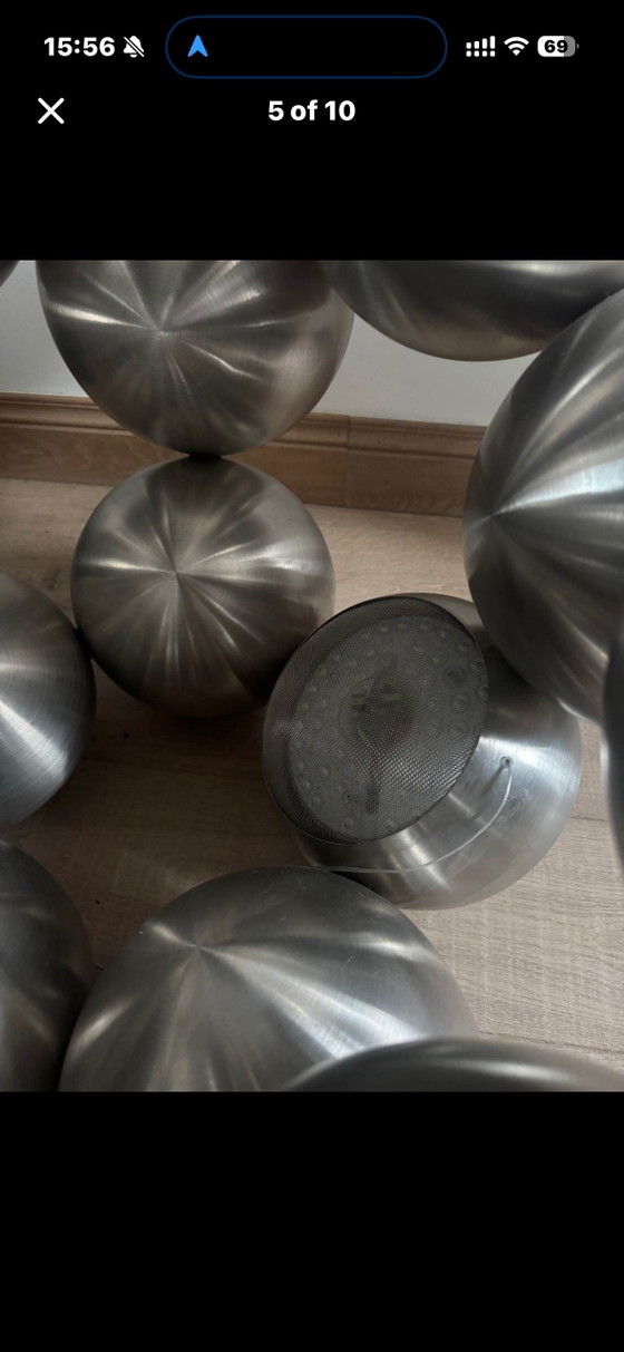 Objet Lumineux Design Unique Marcel Simons 02 – Lampadaires, rvs (photo 5 of 10)