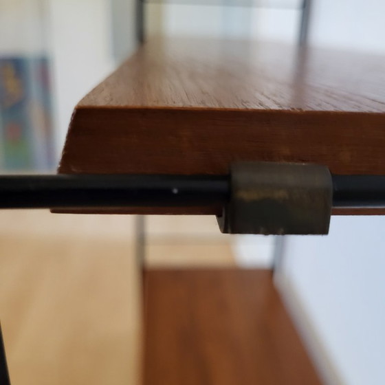 Scaffali a muro STRING - WHB 1960/1970, STRING WHB, Legno, Metallo, Marrone, Mid Century Modern (foto 7 di 9)