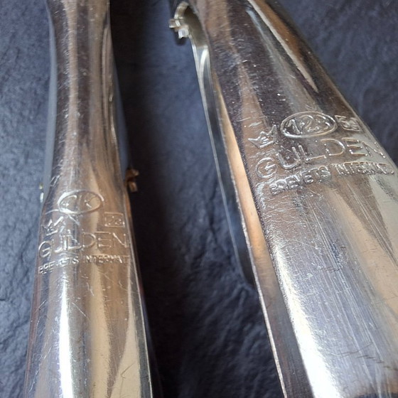 Image 1 of Pinces de service vintage – Métal argenté – Gulden