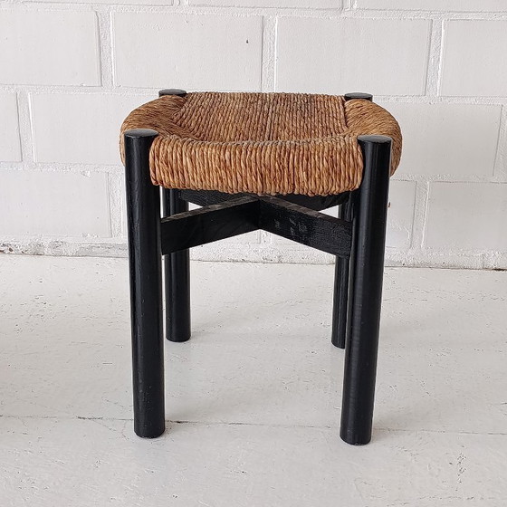 1950s Charlotte Perriand Krukje Stool Meribel Steph Simon – Rattan, Wood (photo 4 of 8)
