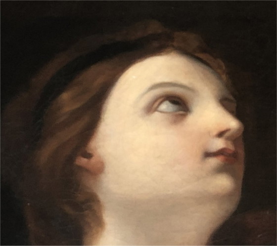 Image 1 of Tableau ancien Marie-Madeleine en extase Huile sur toile XIXe siècle