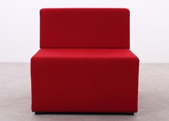 Image 1 of 2X Armchair König+Neurath Net.Work.Place Red
