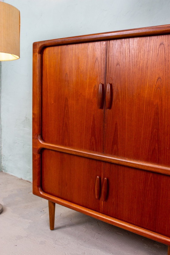 Image 1 of Mobile per dischi vintage, cassettiera, credenza Dyrlund, teak, metà secolo