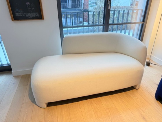 Image 1 of Divani Taru Ligne Roset blu e crema, poggiapiedi. Set in ottime condizioni.