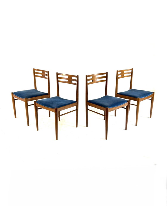 Image 1 of Set di 4 sedie da pranzo vintage danesi anni '60