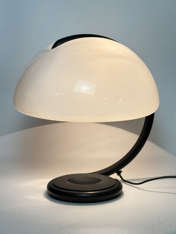 Image 1 of Mid-Century Italian Design Serpente Table Lamp by Elio Martinelli for Martinelli Luce, Italy, 1965 